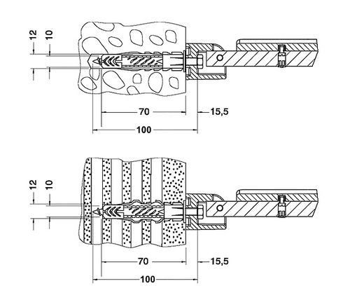 Keuco-KE-Bef-Set-3-Plan-Care-34992-2xHolzschr-10x70-2xDuebel-UX-12-34992000100 gallery number 1